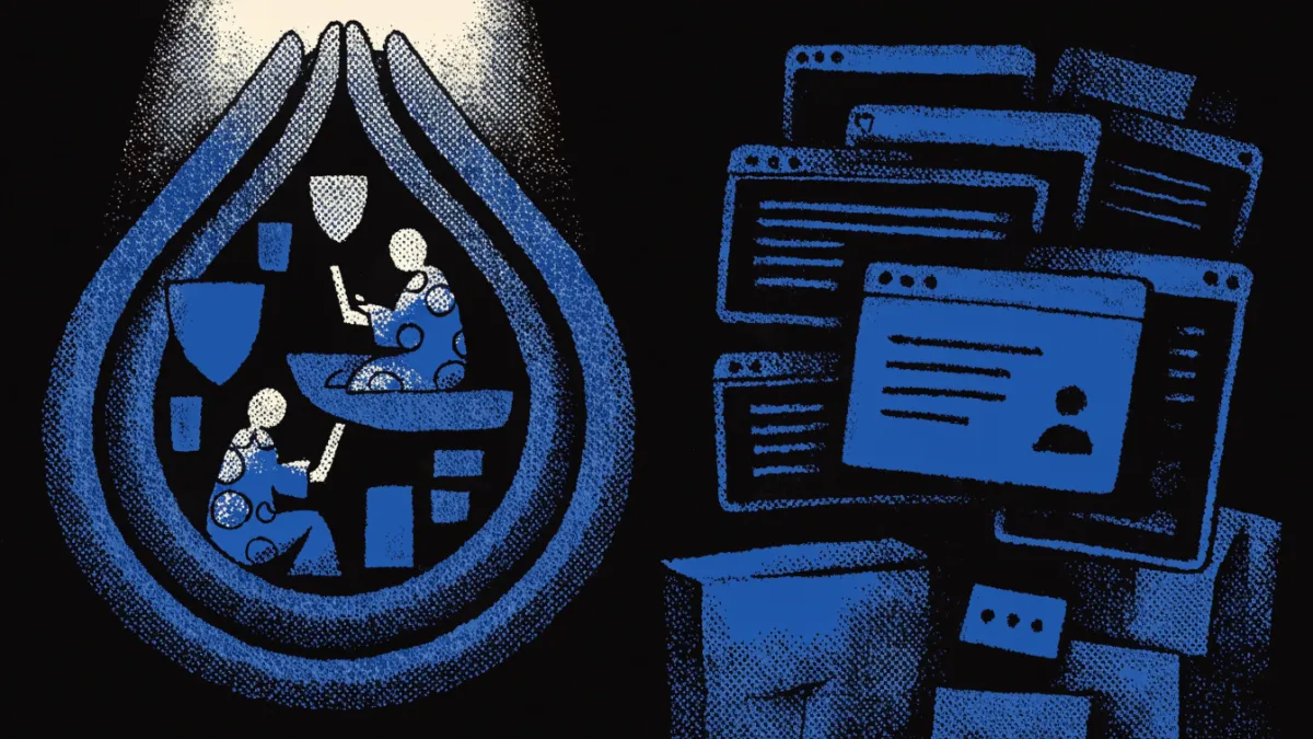 Illustration showing safe Tor browsing versus common mistakes compromising anonymity